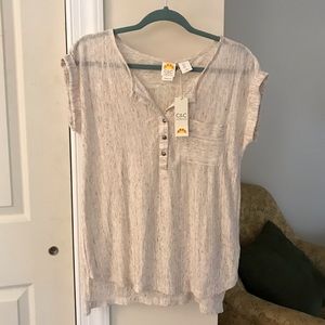 NWT C&C California linen top